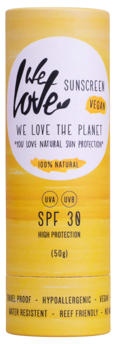We Love the Planet 100% Natural Sunscreen SPF30 50g (Stick) - Dennis the Chemist