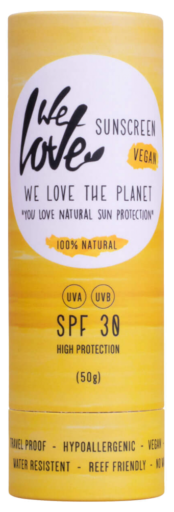 We Love the Planet 100% Natural Sunscreen SPF30 50g (Stick) - Dennis the Chemist