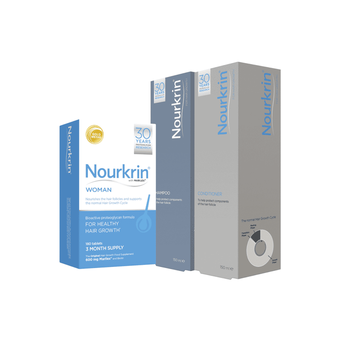 Nourkrin Woman Value Pack 180's + Shampoo & Conditioner - Dennis the Chemist