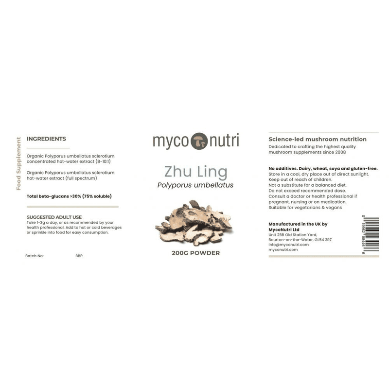 MycoNutri Zhu Ling Powder 250g - Dennis the Chemist