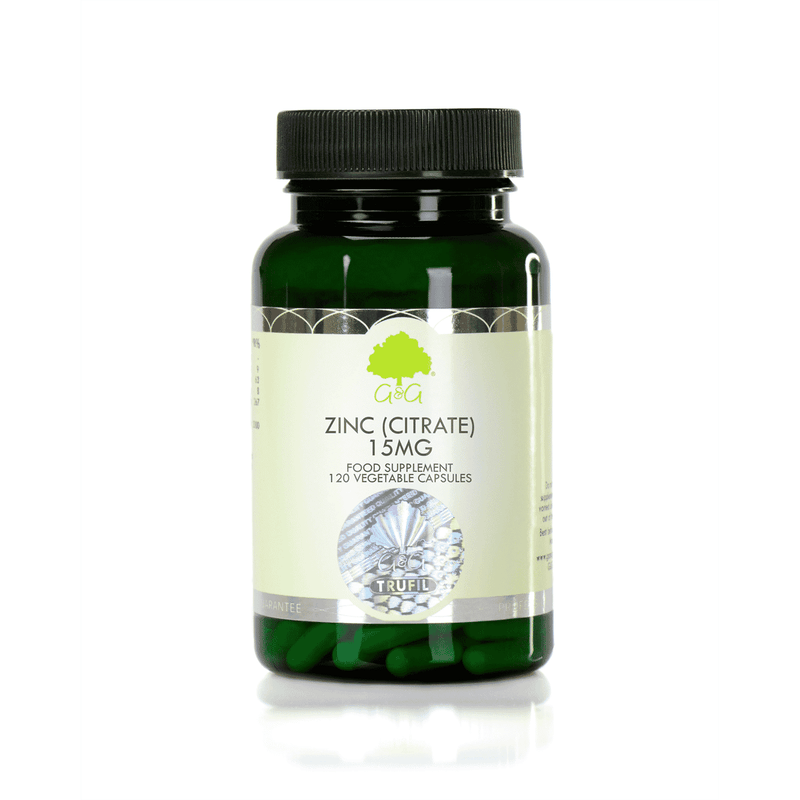 G&G Vitamins Zinc (Citrate) 15mg 120s