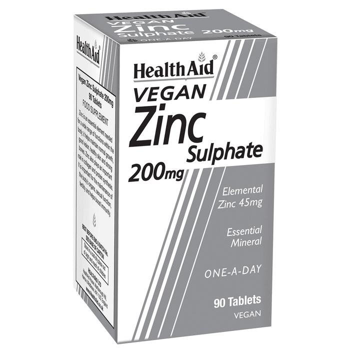 Health Aid Zinc Sulphate 200mg 90s