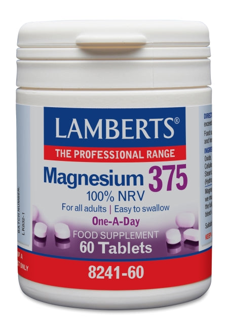 Lamberts Magnesium 375 60 tabs - Dennis the Chemist