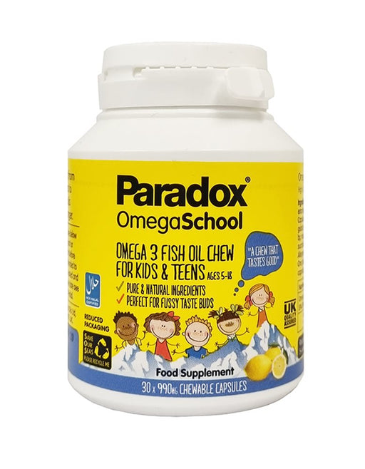 Paradox Omega School 30 Chewable Capsules