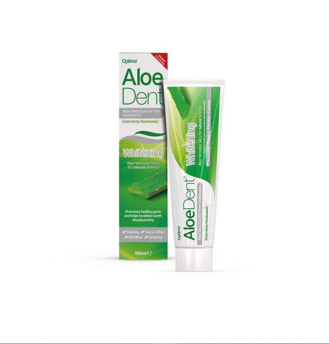 Aloe Dent Aloe Vera Fluoride Free Toothpaste Whitening 100ml - Dennis the Chemist