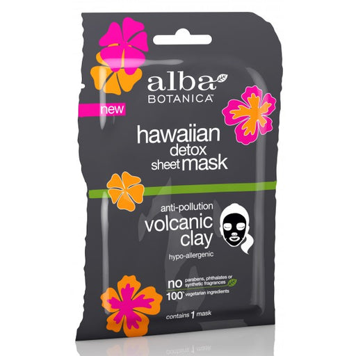 Alba Botanica Hawaiian Detox Sheet Mask Anti-Pollution Volcanic Clay SINGLE - Dennis the Chemist