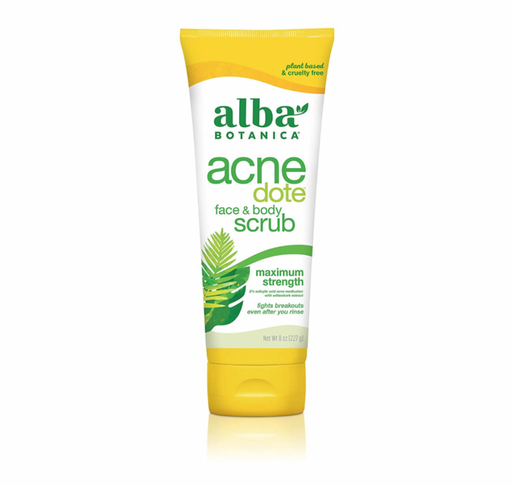 Alba Botanica Acne Dote Face & Body Scrub 227g - Dennis the Chemist