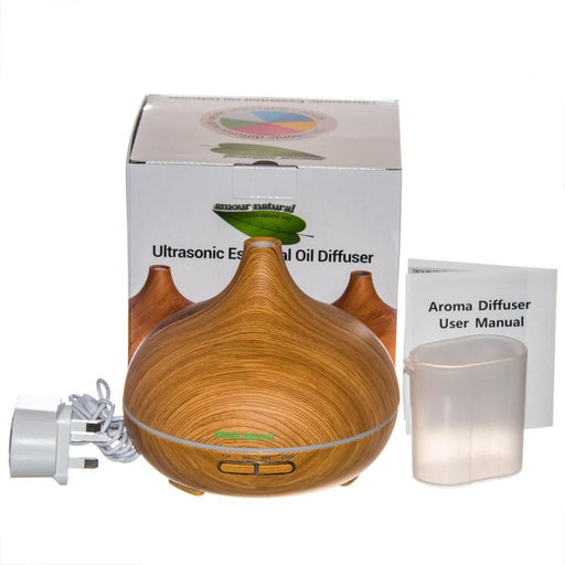 Amour Natural Ultrasonic Essential Oil Diffuser (Wood Effect) - Dennis the Chemist