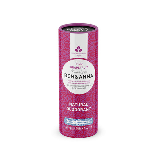 Ben & Anna Natural Deodorant Pink Grapefruit 40g - Dennis the Chemist