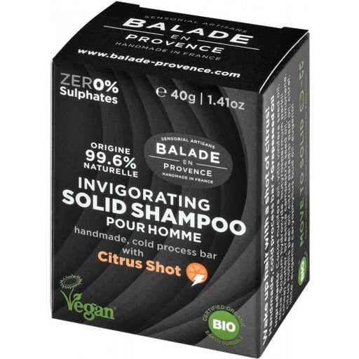 Balade En Provence Invigorating Solid Shampoo for Men 40g - Dennis the Chemist