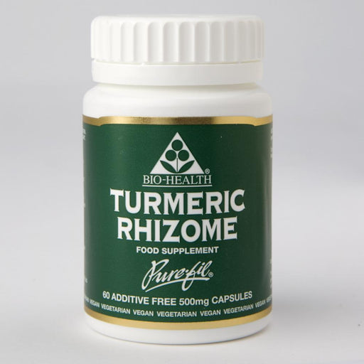 Bio-Health Turmeric Rhizome 60's - Dennis the Chemist