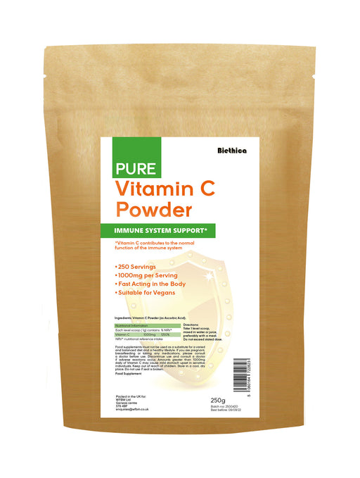 Biethica Pure Vitamin C Powder 250g - Dennis the Chemist