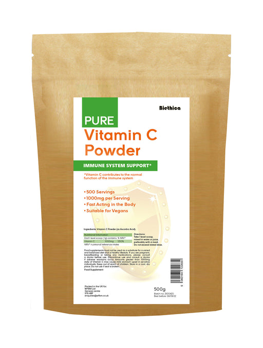 Biethica Pure Vitamin C Powder 500g - Dennis the Chemist