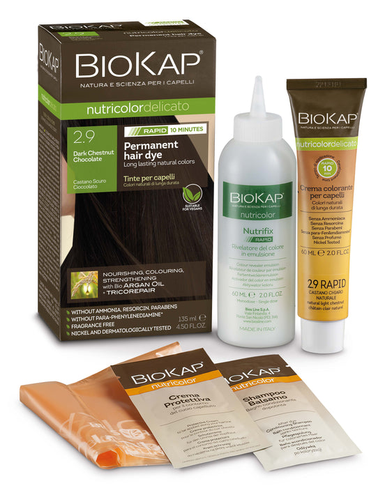 BioKap 2.9 Dark Chestnut Chocolate Permanent Hair Dye 135ml - Dennis the Chemist