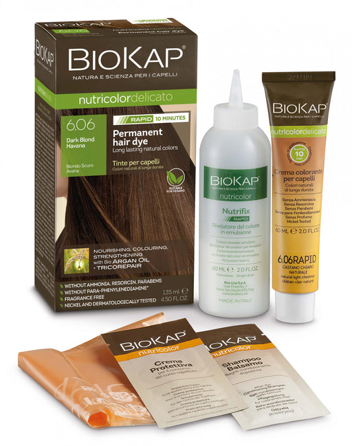 BioKap 6.06 Dark Blond Havana Permanent Hair Dye 135ml - Dennis the Chemist