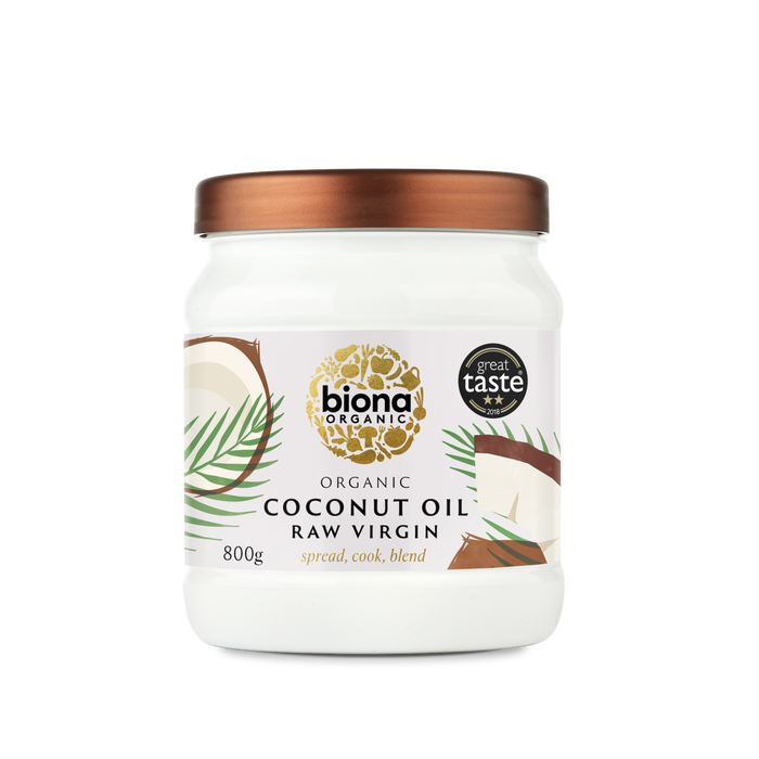 Biona Organic Raw Virgin Coconut Oil 800g - Dennis the Chemist