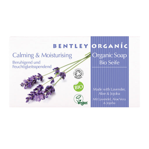 Bentley Organic Calming & Moisturising Organic Soap With Lavender, Aloe & Jojoba 150g - Dennis the Chemist