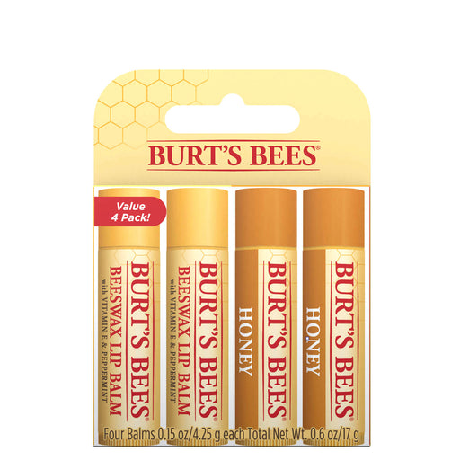 Burts Bees Beeswax & Honey Lip Balm 4 Pack - Dennis the Chemist