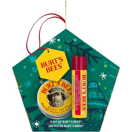 Burts Bees A Bit Of Burt's Bees Cranberry Splitz Lip Balm with Hand Salve Christmas Gift Set - Dennis the Chemist