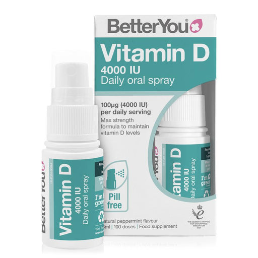 BetterYou Vitamin D 4000iu Daily Oral Spray 15ml - Dennis the Chemist
