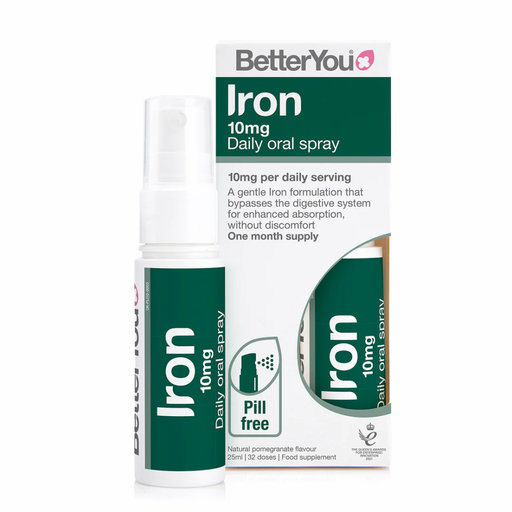 BetterYou Iron 10mg Daily Oral Spray (Green) 25ml - Dennis the Chemist