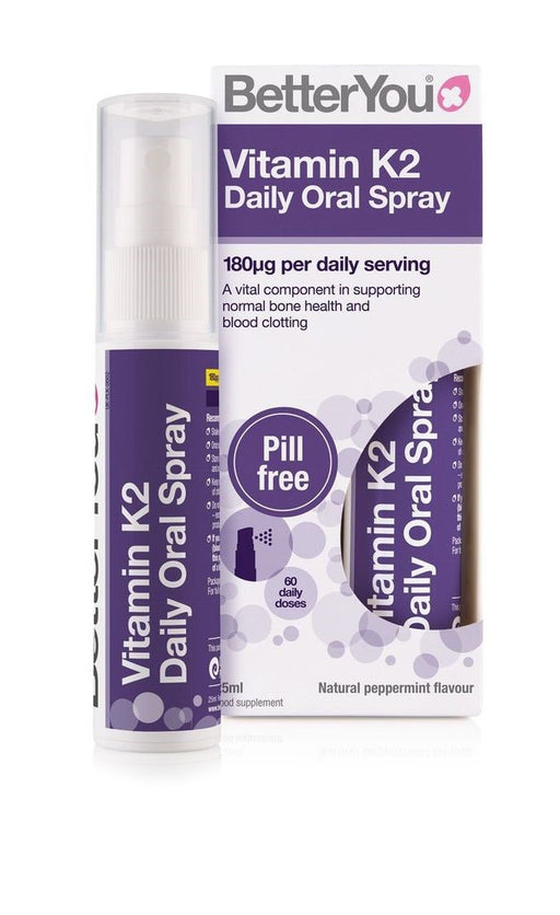 BetterYou Vitamin K2 Daily Oral Spray 180ug 25ml - Dennis the Chemist