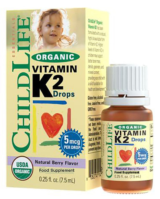 Organic Vitamin K2 Drops Berry 7.5ml - Dennis the Chemist