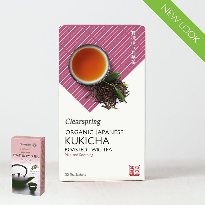 Clearspring Organic Japanese Kukicha Roasted Twig Tea 20 Sachets - Dennis the Chemist