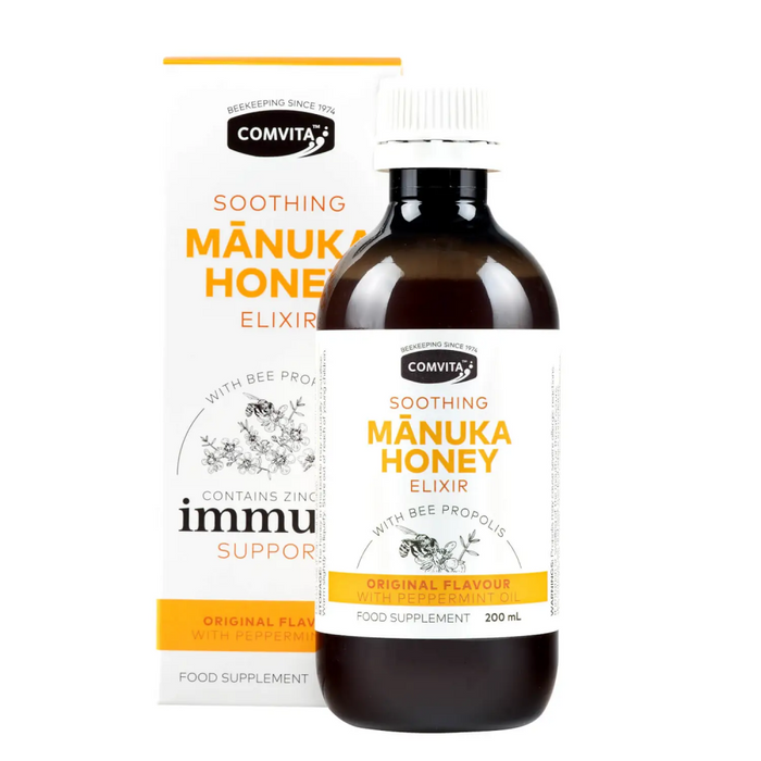 Comvita Soothing Manuka Honey Elixir Immune Support 200ml - Dennis the Chemist