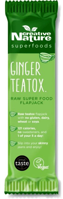 Tropical Ginger Teatox  Flapjack Bar (Single) - Dennis the Chemist