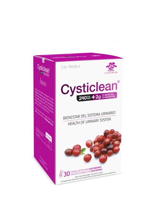 Cysticlean Cysticlean 240mg PAC + D-Mannose 30's - Dennis the Chemist