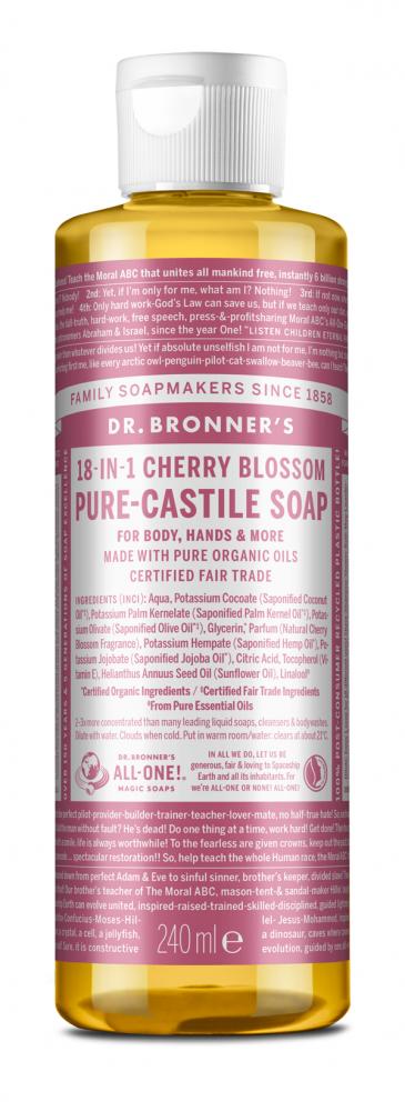 Dr Bronner's Magic Soaps Cherry Blossom All-One Magic Soap 240ml - Dennis the Chemist