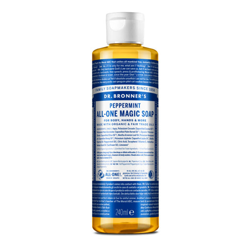 Dr Bronner's Magic Soaps Peppermint All-One Magic Soap 240ml - Dennis the Chemist