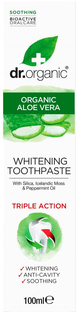 Dr Organic Organic Aloe Vera Whitening Toothpaste 100ml - Dennis the Chemist