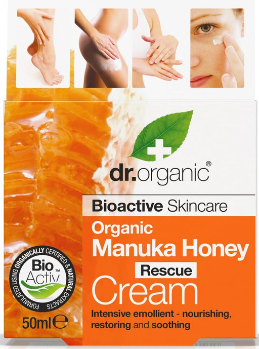 Dr Organic Organic Manuka Honey Rescue Cream 50ml - Dennis the Chemist