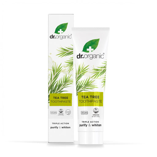 Dr Organic Tea Tree Toothpaste 100ml - Dennis the Chemist