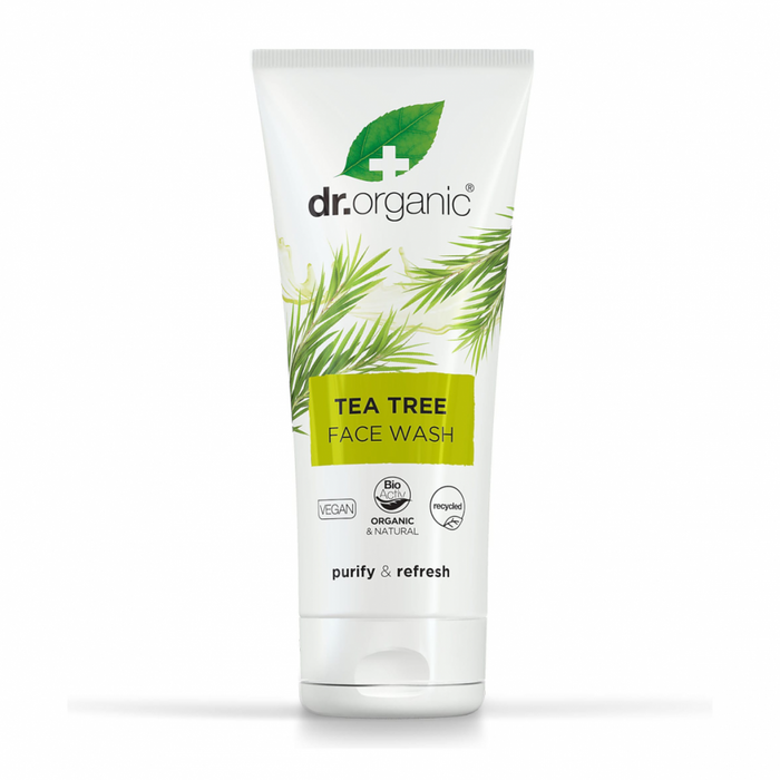 Dr Organic Tea Tree Face Wash 200ml - Dennis the Chemist