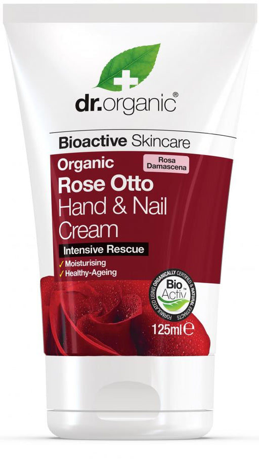 Dr Organic Rose Otto Hand Cream 125ml - Dennis the Chemist