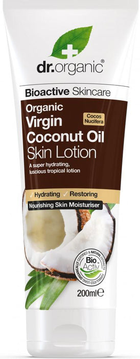 Dr Organic Organic Virgin Coconut Oil Skin Lotion 200ml - Dennis the Chemist