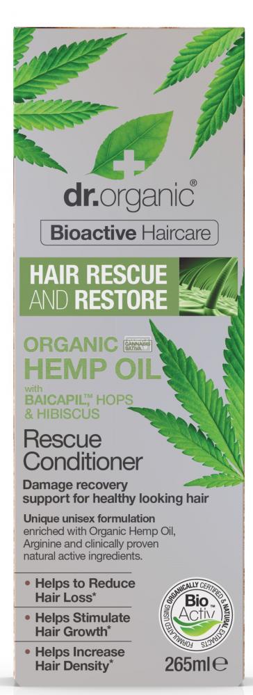 Dr Organic Organic Hemp Oil Rescue Conditioner 265ml - Dennis the Chemist
