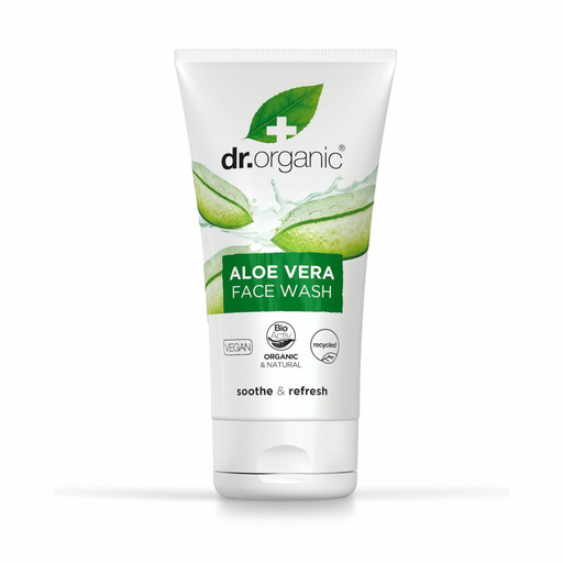 Dr Organic Aloe Vera Face Wash 150ml - Dennis the Chemist