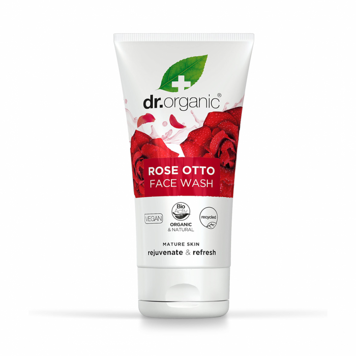 Dr Organic Rose Otto Face Wash 150ml - Dennis the Chemist