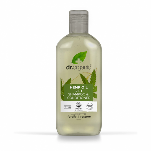 Dr Organic Hemp Oil 2in1 Shampoo & Conditioner 265ml - Dennis the Chemist