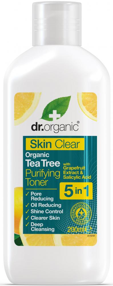 Dr Organic Skin Clear Organic Tea Tree Purifying Toner 200ml - Dennis the Chemist