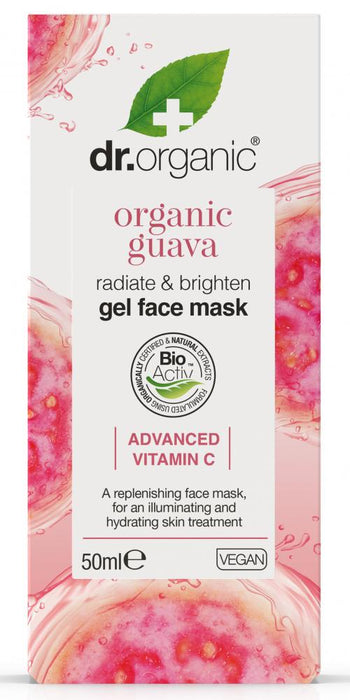 Dr Organic Organic Guava Radiate & Brighten Gel Face Mask 50ml - Dennis the Chemist