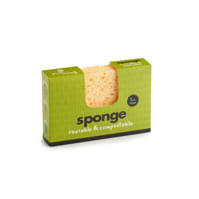 ecoLiving Sponge Reusable + Compostable (1 Pack) Large - Dennis the Chemist