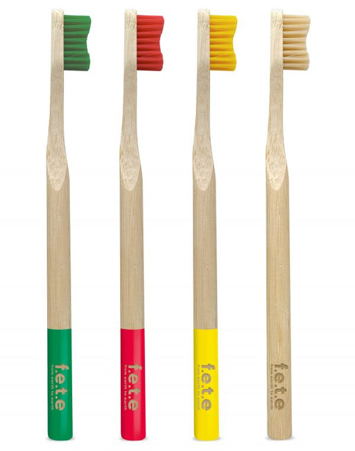 Bamboo Toothbrushes Stupendously Soft Set of 4 - Dennis the Chemist