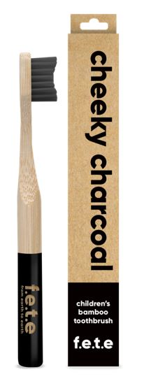 Children's Bamboo Toothbrush - Cheeky Charcoal (single) - Dennis the Chemist