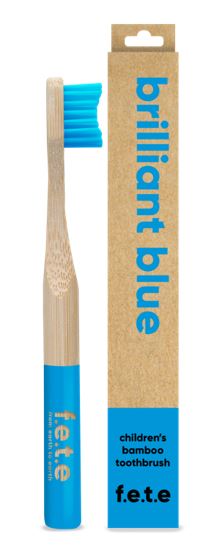 Children's Bamboo Toothbrush - Brilliant Blue (single) - Dennis the Chemist