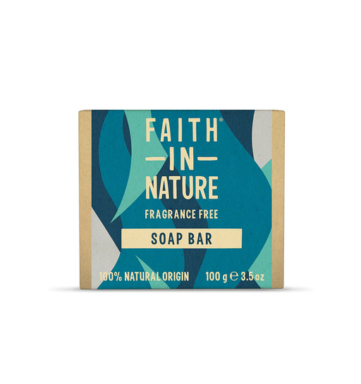 Faith In Nature Fragrance Free Soap Bar 100g - Dennis the Chemist
